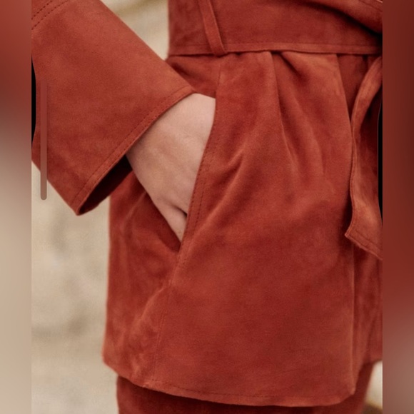 Sezane MARENA suede jacket. Size 36(US4). Excellent condition. NEW with tags!! - Picture 4 of 9